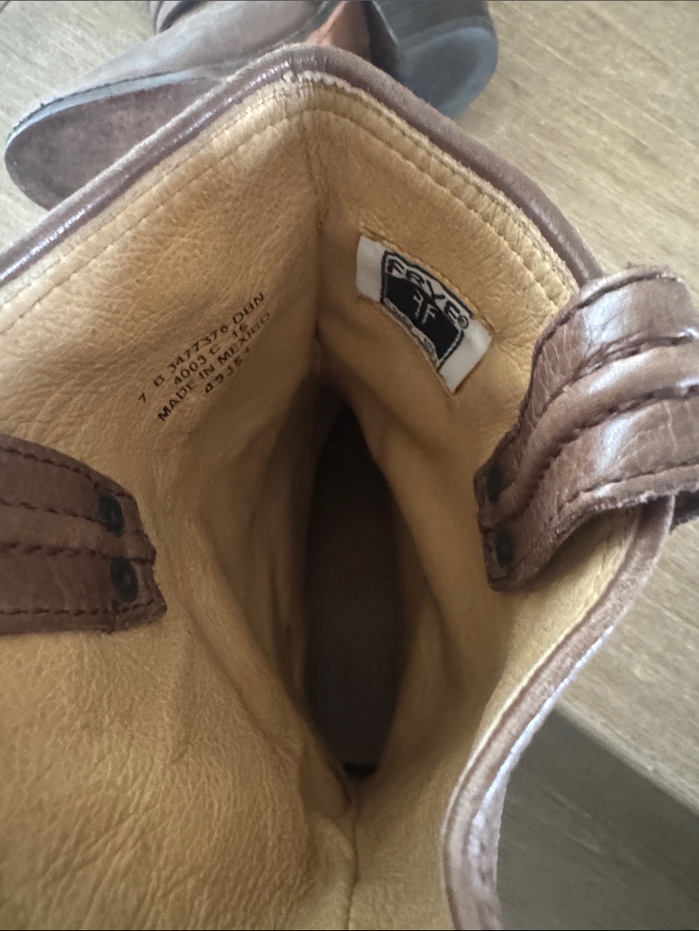 Frye Classic Brown Leather Mid-Calf Boots - Picture 6 of 8